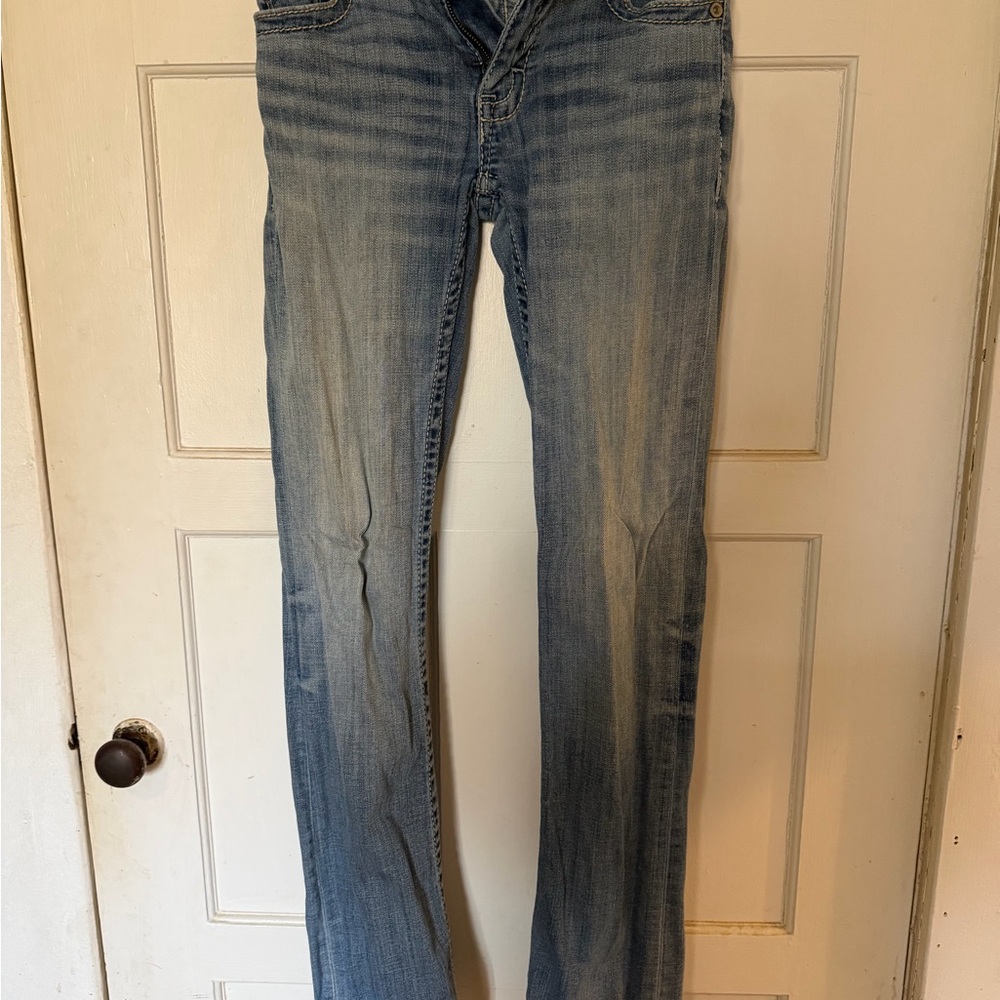 BKE Men's Bootcut Jeans in Blue